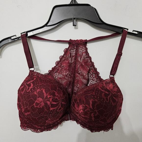 Victoria's Secret PINK Racerback Bralette Underwire Size 32DD Bra Front Closure - Picture 7 of 15